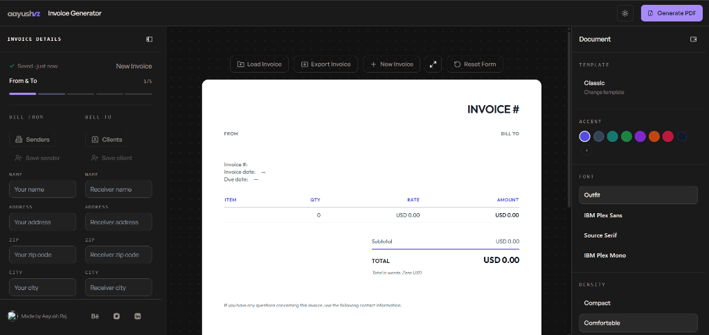 Invoice Generator