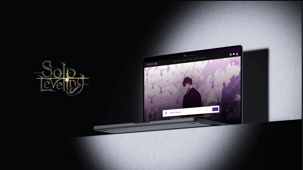 Solo Leveling Website Design, cover
